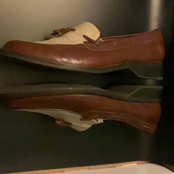 Aigner 2-toned leather and canvas loafers - Picture 6 of 6